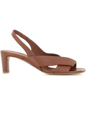 Brown leather sandals DEL CARLO | 11709CANNELLA